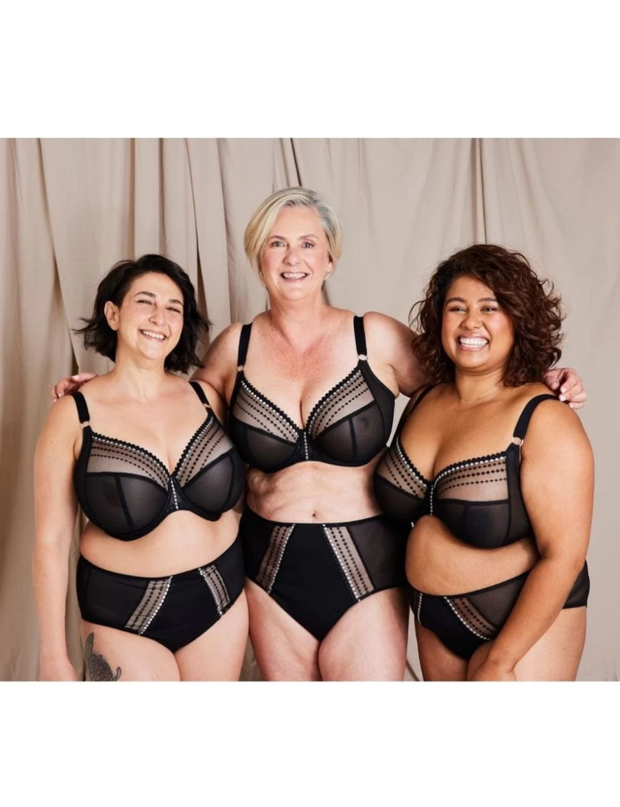 Elomi Matilda UW Plunge Bra in Black | Full Support Underwire Bra for Women