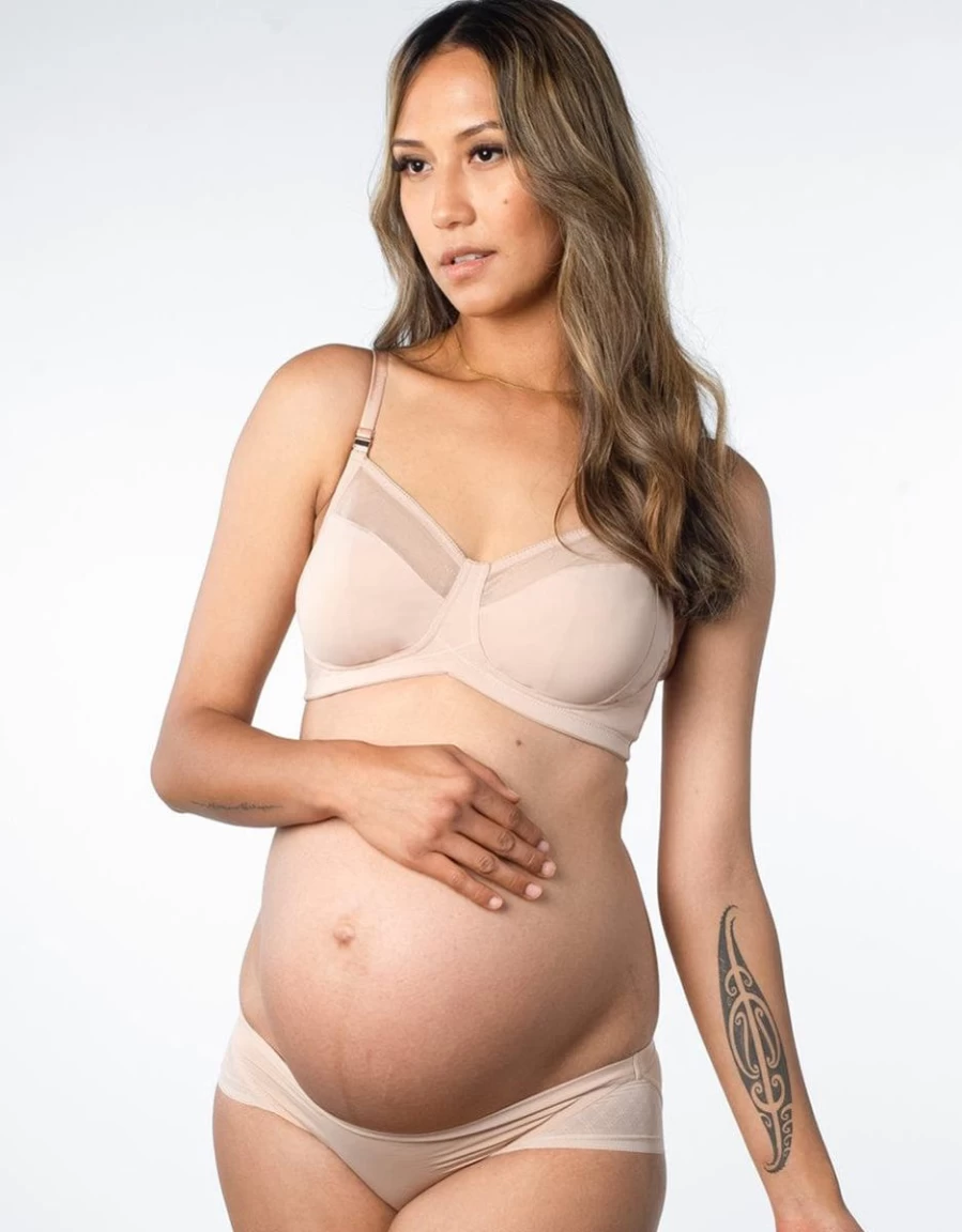 Hotmilk Lunar Eclipse Full Cup Nursing Bra in Nude - Comfortable Maternity Bra for Breastfeeding