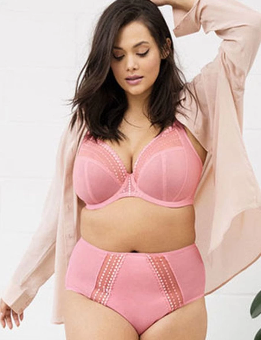 Elomi Matilda UW Plunge Bra in Rose | Full Bust Support | Underwire Comfort