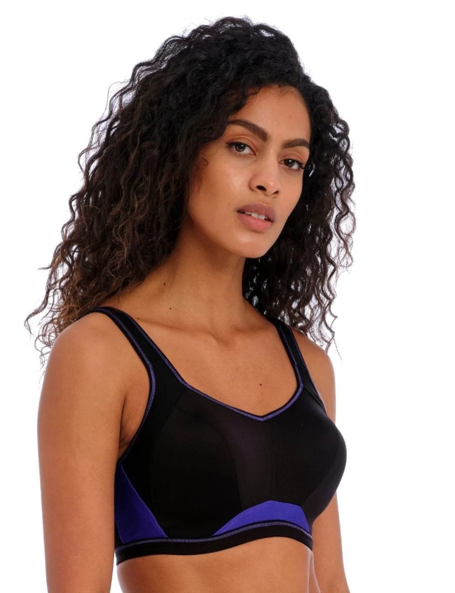 Freya Epic Moulded Crop Sports Bra - Electric Black Active Wear
