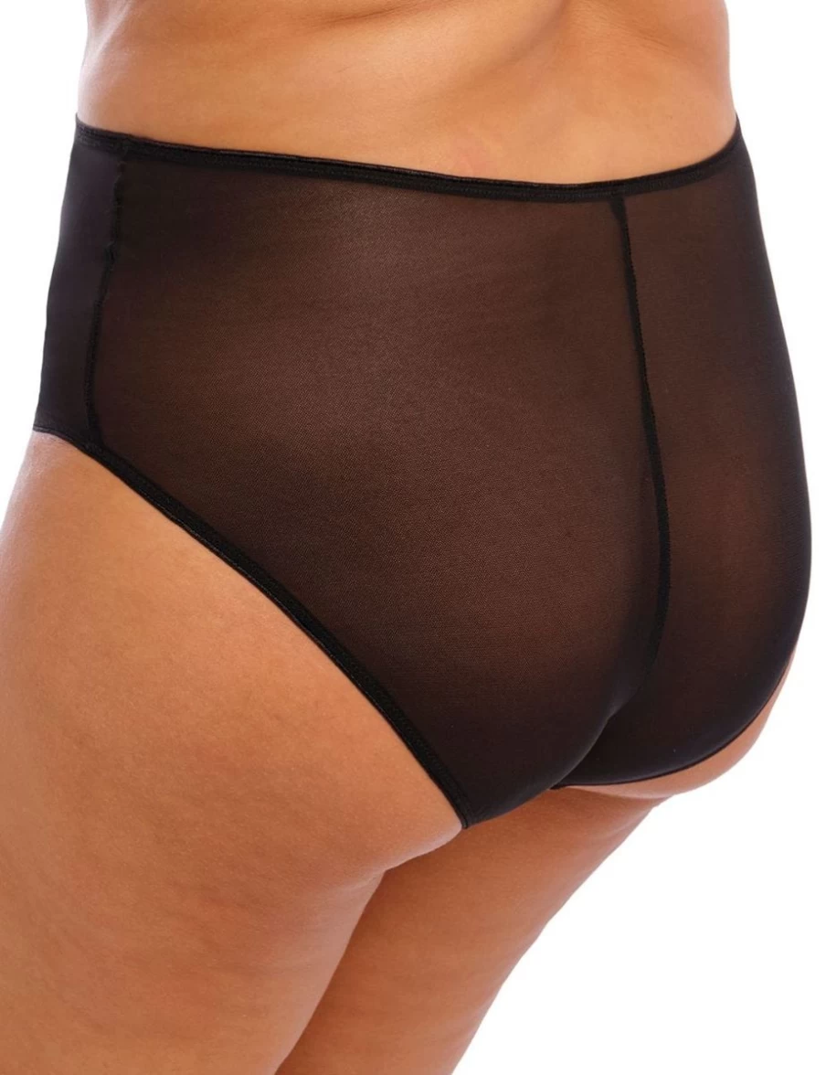 Elomi Matilda Full Brief Underwear for Women - High Waist Comfortable Cotton Panties in Black