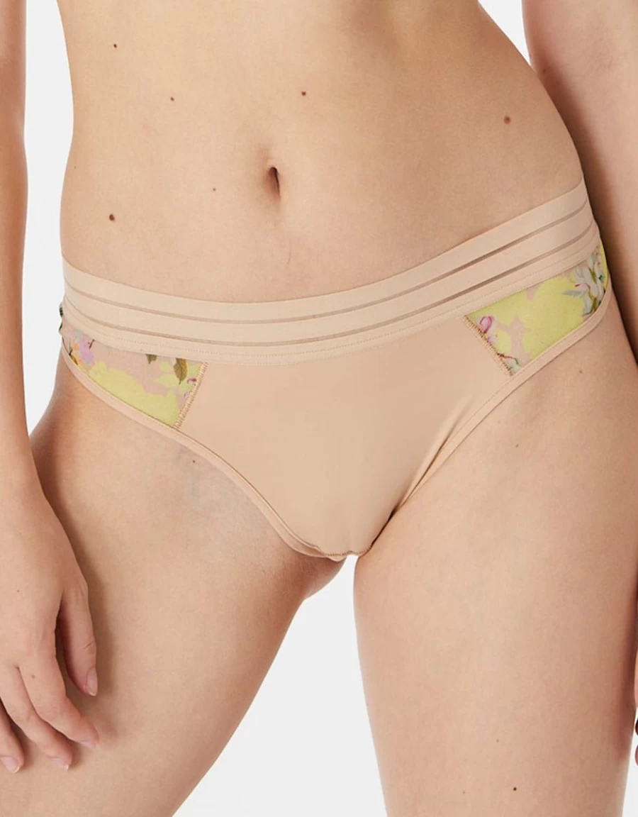 Maison Lejaby Nufit Tanga Brief - Floral Blooming Garden Lace Underwear