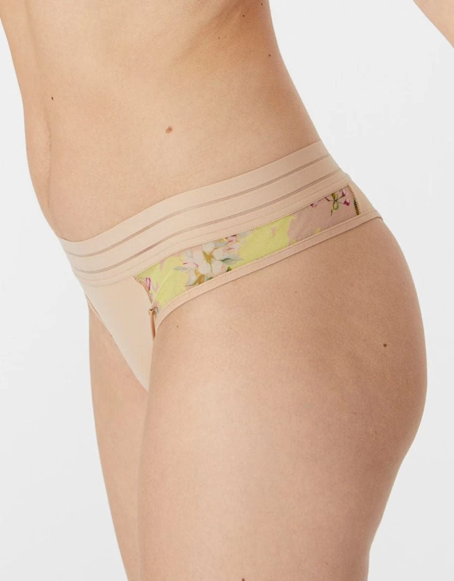 Maison Lejaby Nufit Tanga Brief - Floral Blooming Garden Lace Underwear