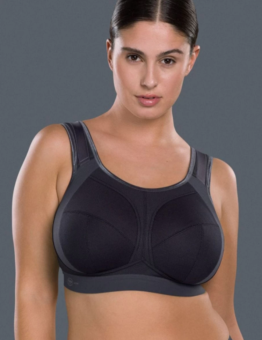 Anita Extreme Control Plus High Impact Sports Bra - Black/Anthracite for Women