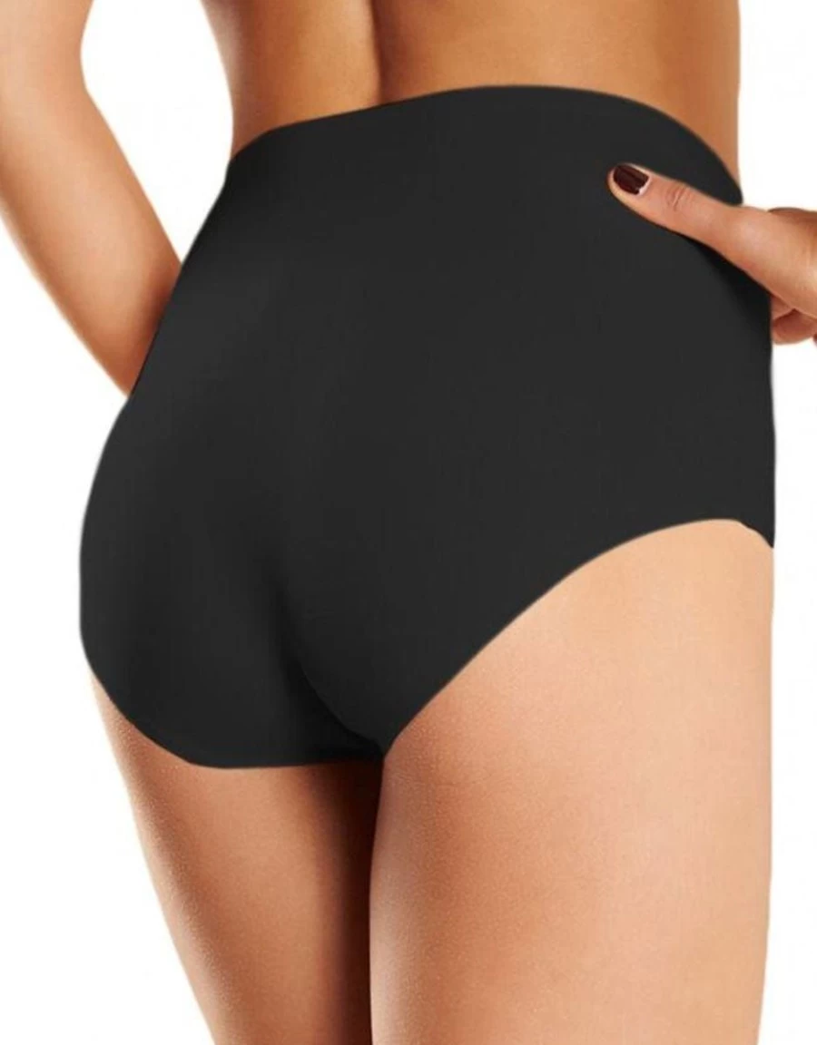 Chantelle High Waist Soft Stretch Briefs - One Size Comfortable Black Underwear