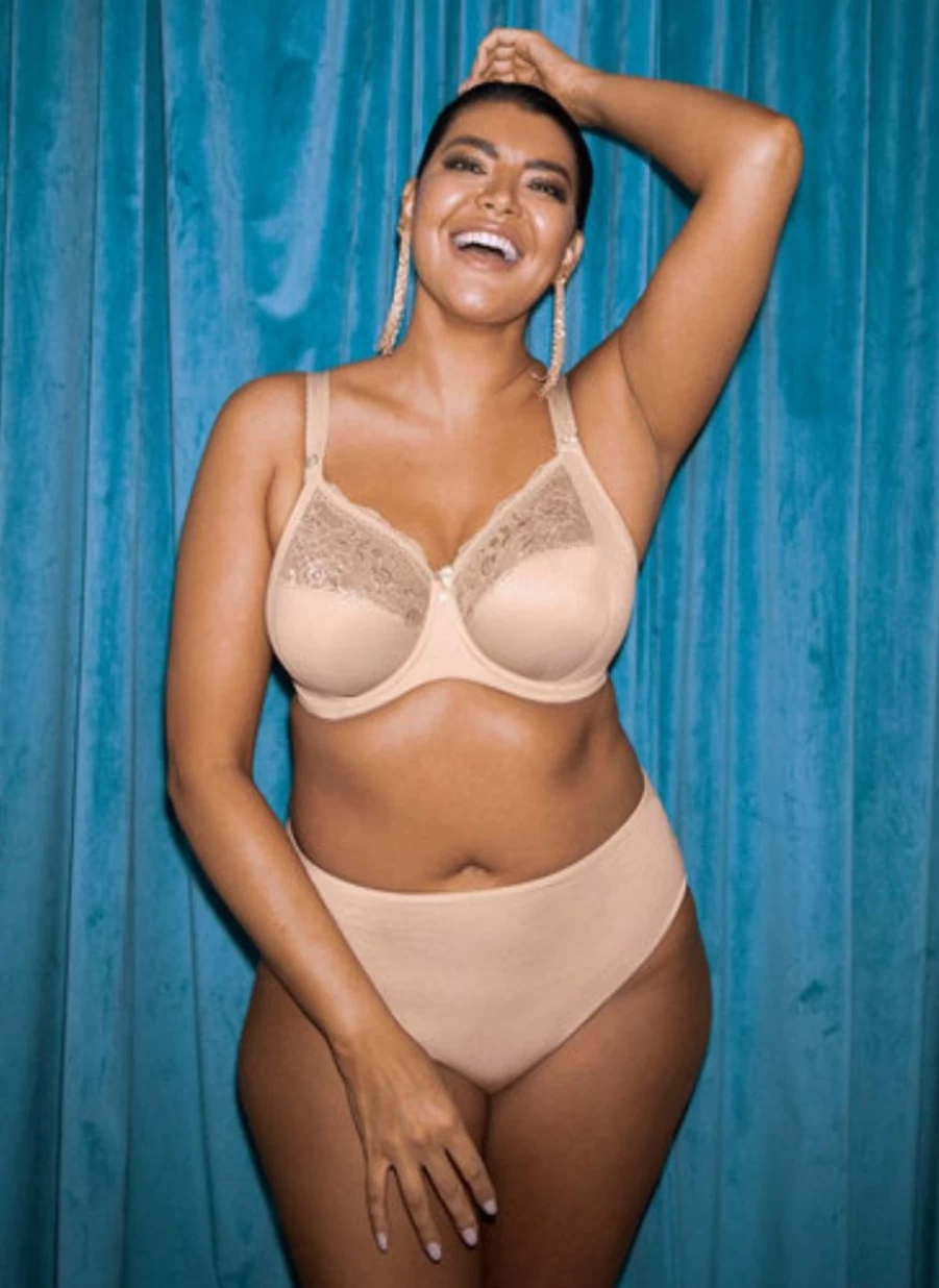 Elomi Morgan UW Bra in Plain Sahara | Full Coverage Underwire Support Bra