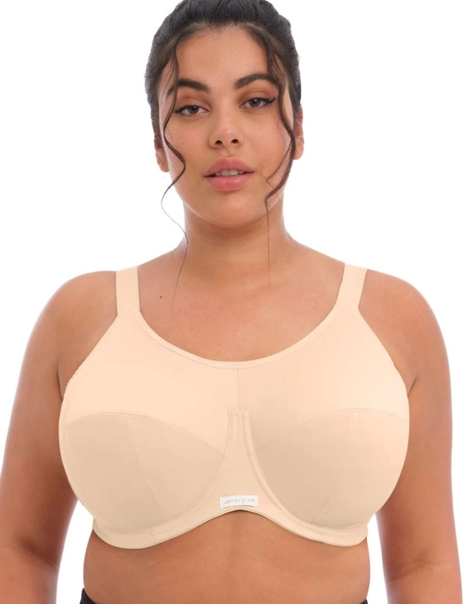 Elomi Energise Multiway Sports Bra in Nude - Supportive & Comfortable Wire-Free Design for Active Women