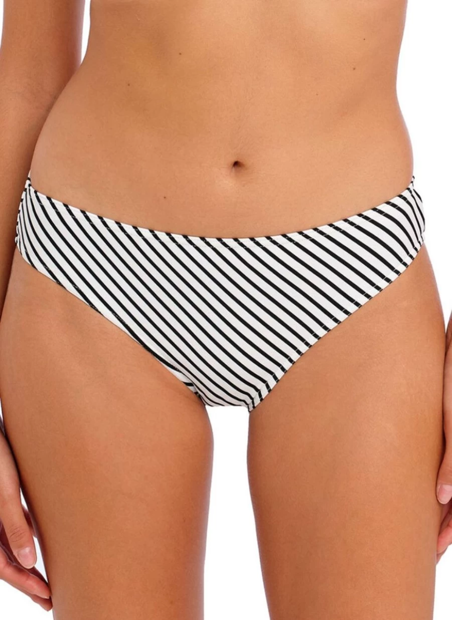 Freya Striped Black Bikini Brief - Jewel Cove Collection