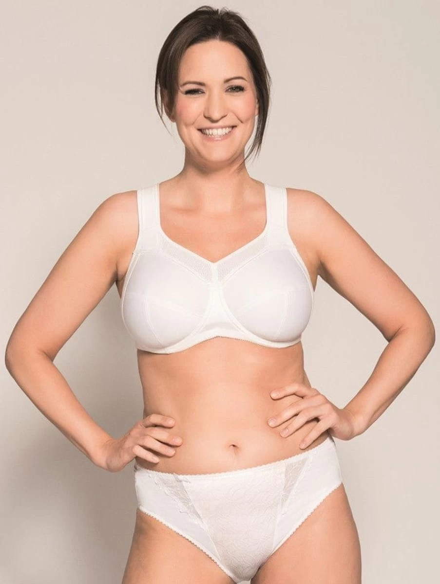 Ulla Kate Underwire Sports Bra - White - Comfort & Support for Active Women