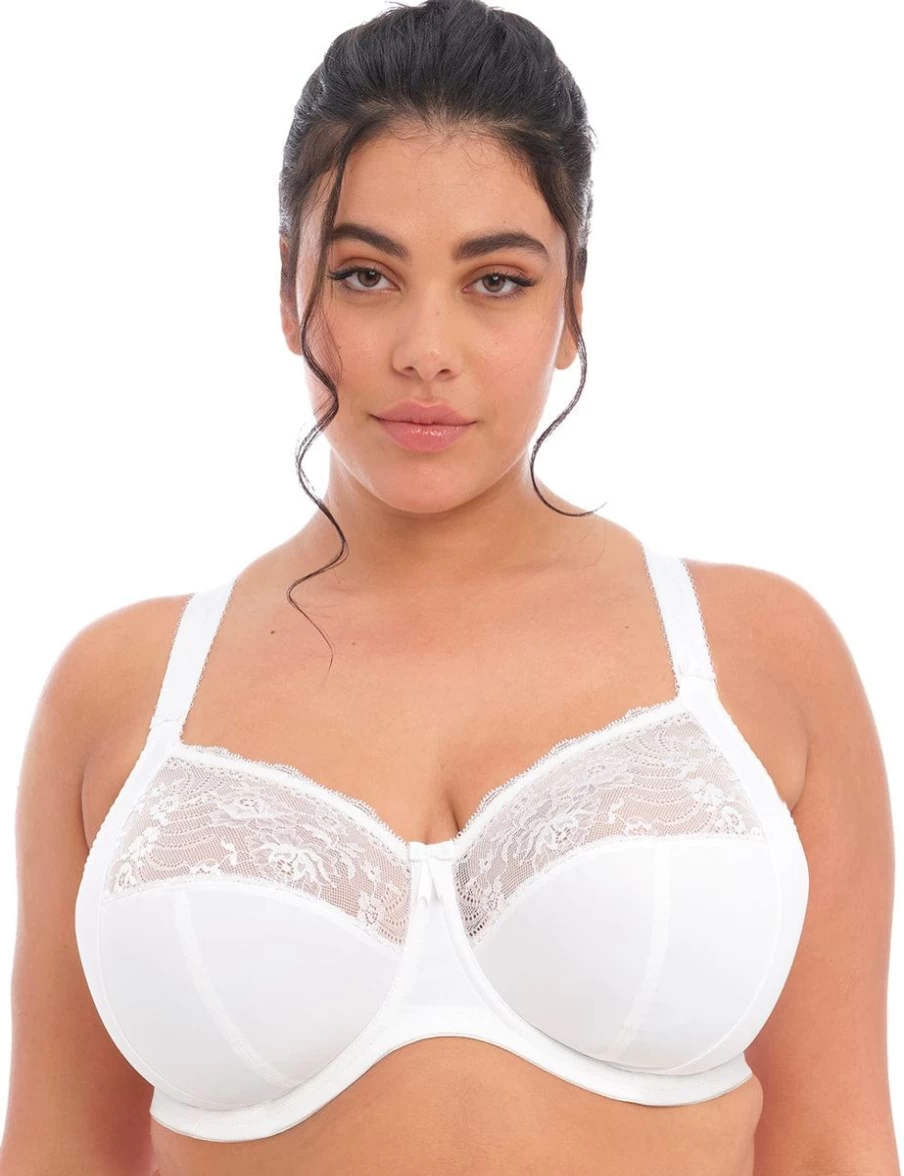 Elomi Morgan UW Bra - Supportive Full Cup Underwire Bra in Plain White