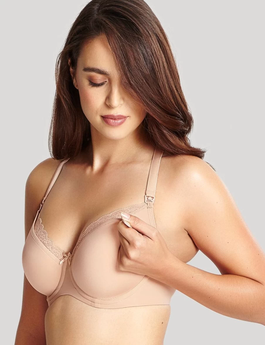 Panache Eleanor Nursing Bra with Moulded Spacer Cups in Latte for Comfort and Support