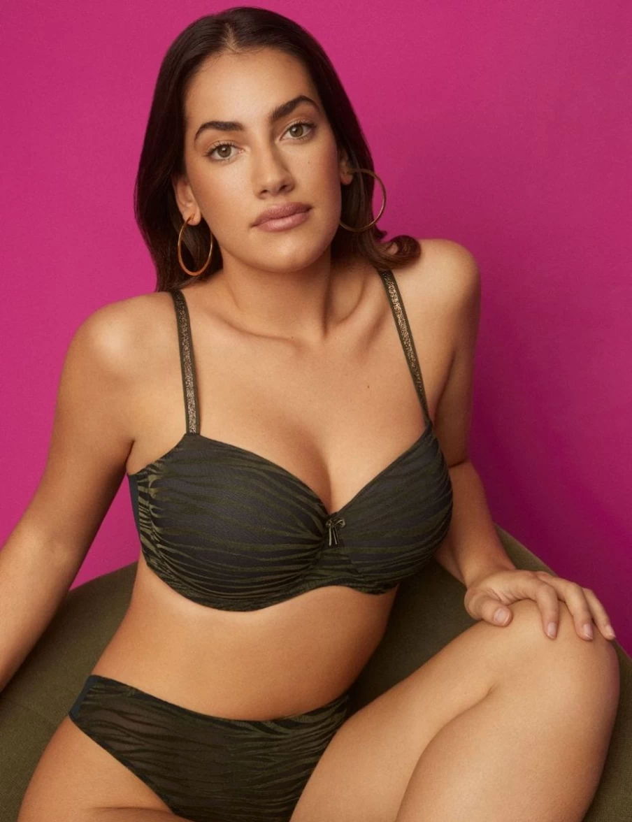 Prima Donna Twist Verlet Padded Balcony Bra in Dark Woods - Supportive & Comfortable Lingerie