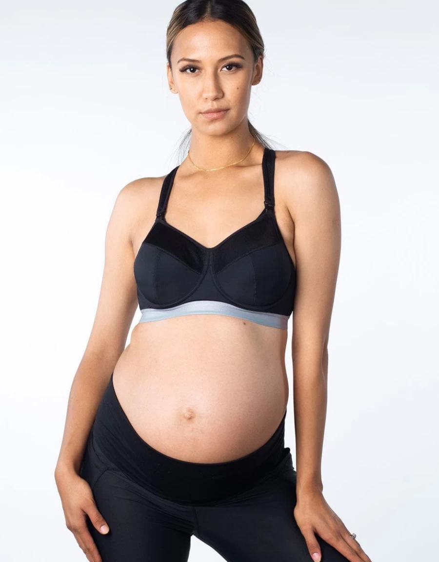 Hotmilk Reactivate Sports Nursing Bra - Comfortable Maternity & Nursing Sports Bra for Active Moms