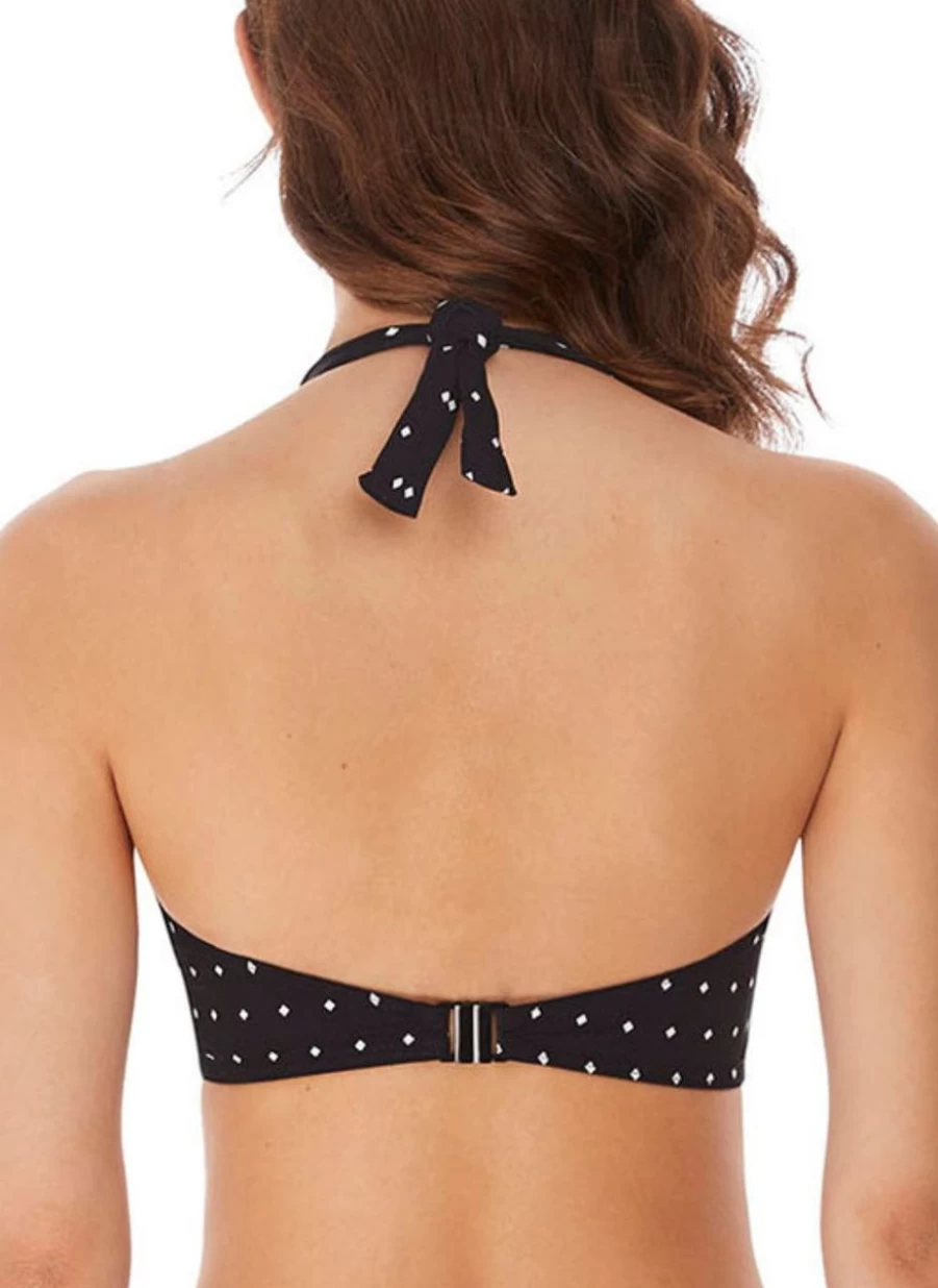 Freya Uw Halter Bikini Top - Black Cove Jewel Design for Women
