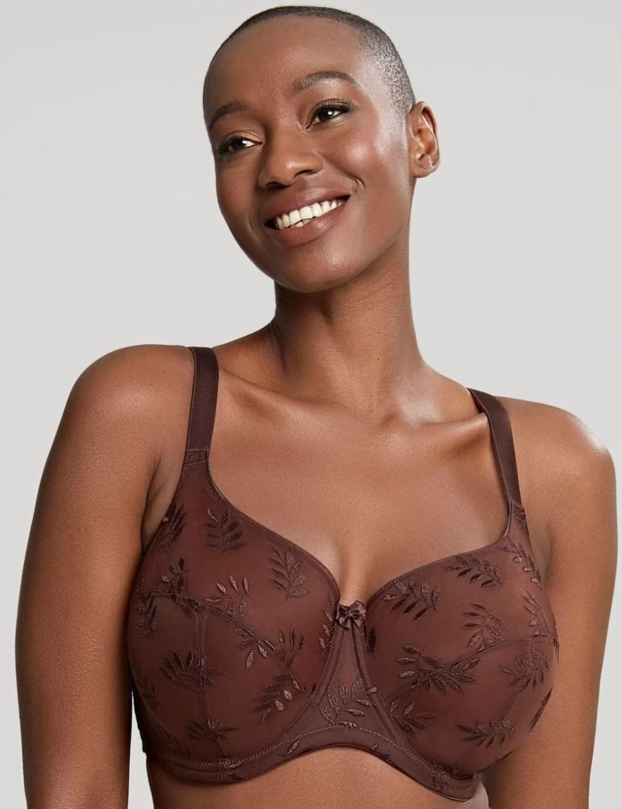 Panache Tango Balconnet Bra in Nutmeg | Supportive Full Cup Lace Underwire Bra