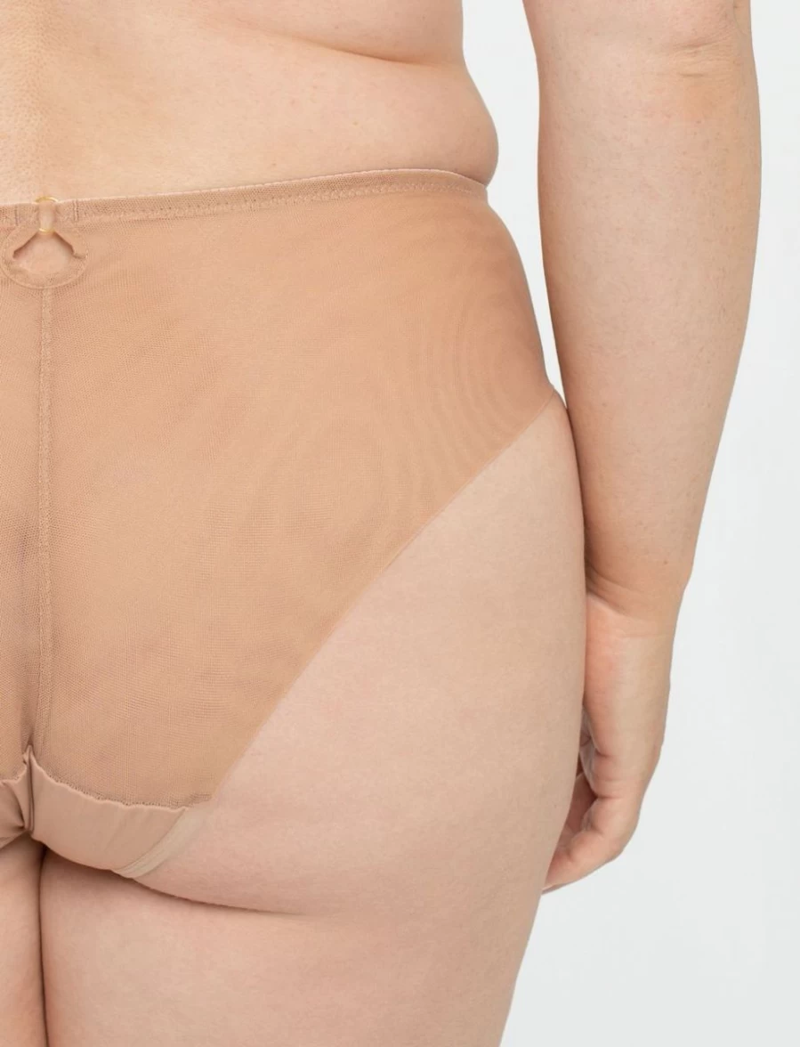 Samanta Perla Midi Brief Underwear in Cappuccino Color | Comfortable Women's Panties
