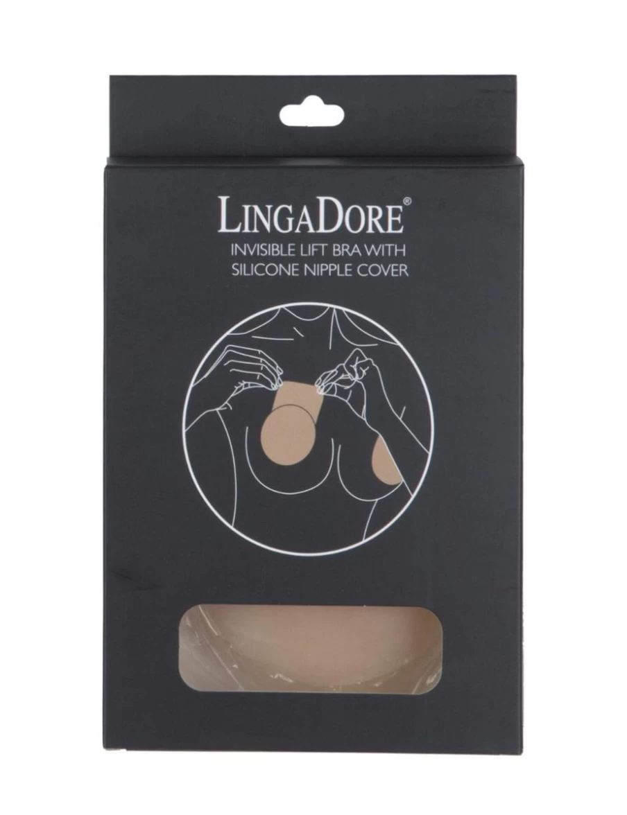Lingadore Silicone Adhesive Bra - Seamless Invisible Lift Push Up Bra in Blush Nude for Women
