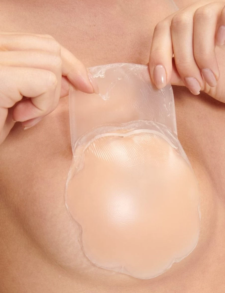 Lingadore Silicone Adhesive Bra - Seamless Invisible Lift Push Up Bra in Blush Nude for Women