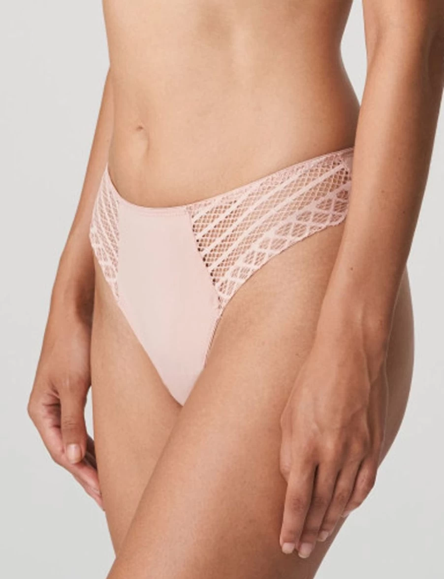 Prima Donna Twist East End Thong in Powder Rose | Luxury Women's Underwear