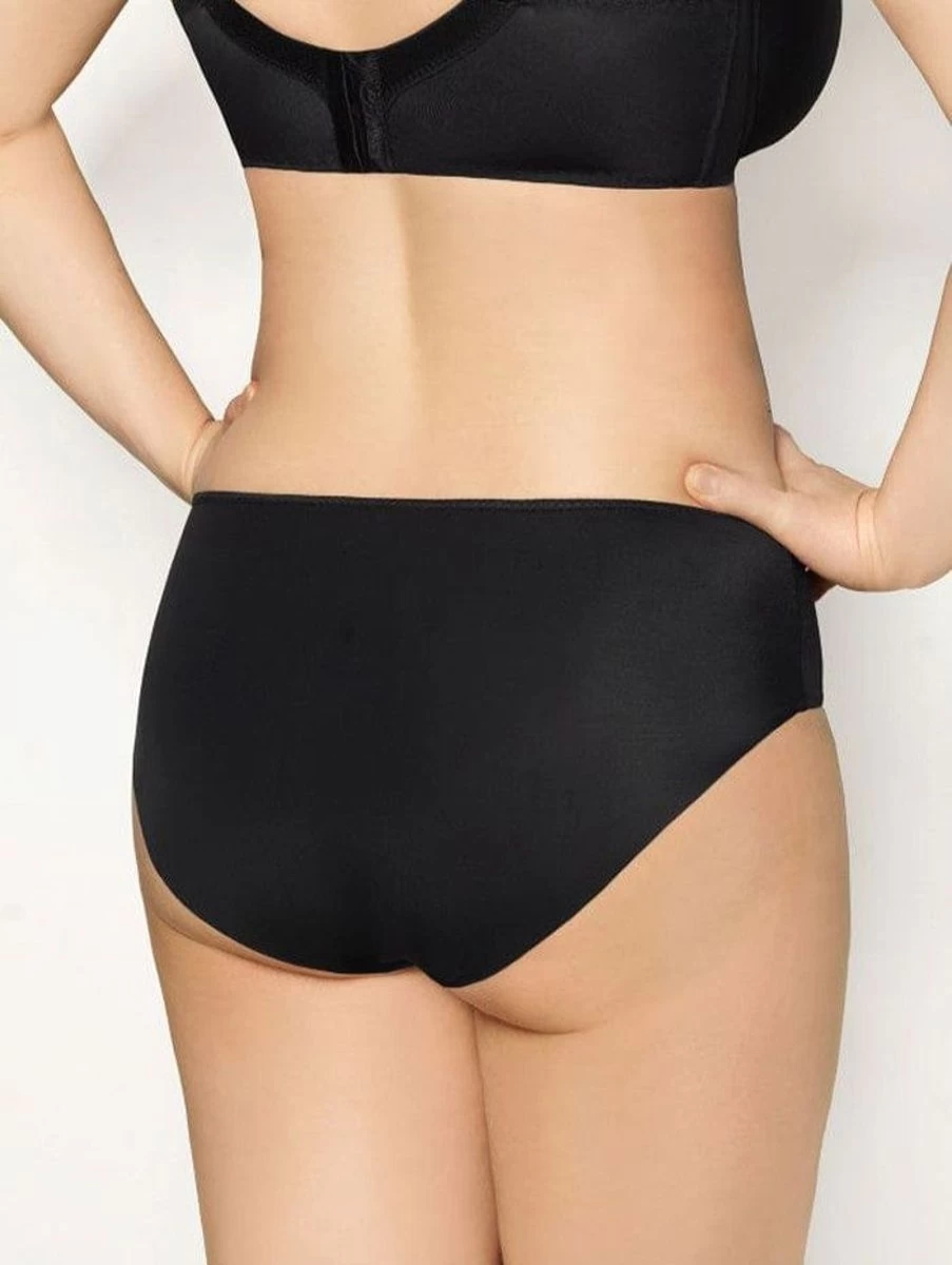 Corin Virginia Black Free Cut Deep Brief Underwear for Women