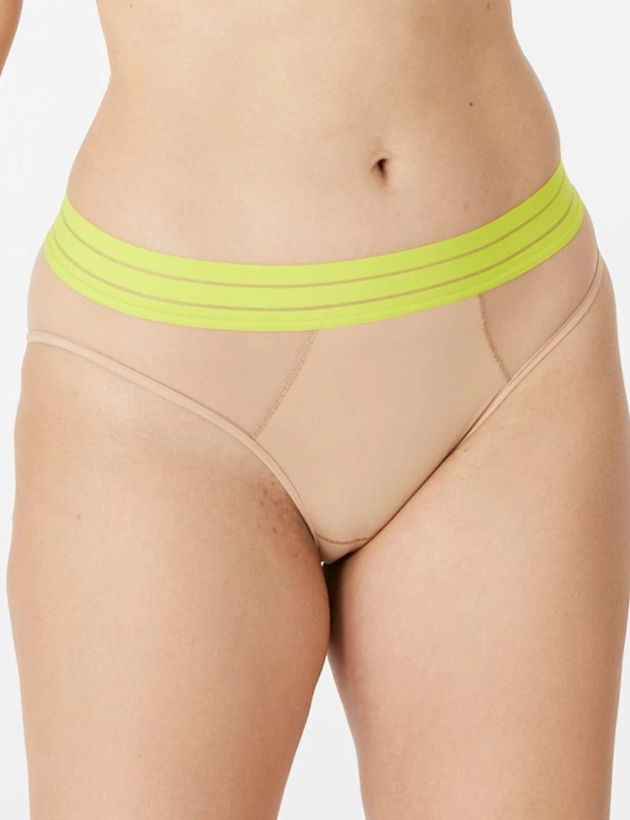 Maison Lejaby Nufit Fluo Bikini Brief - High-Waist Sunny Skin Swimwear for Women