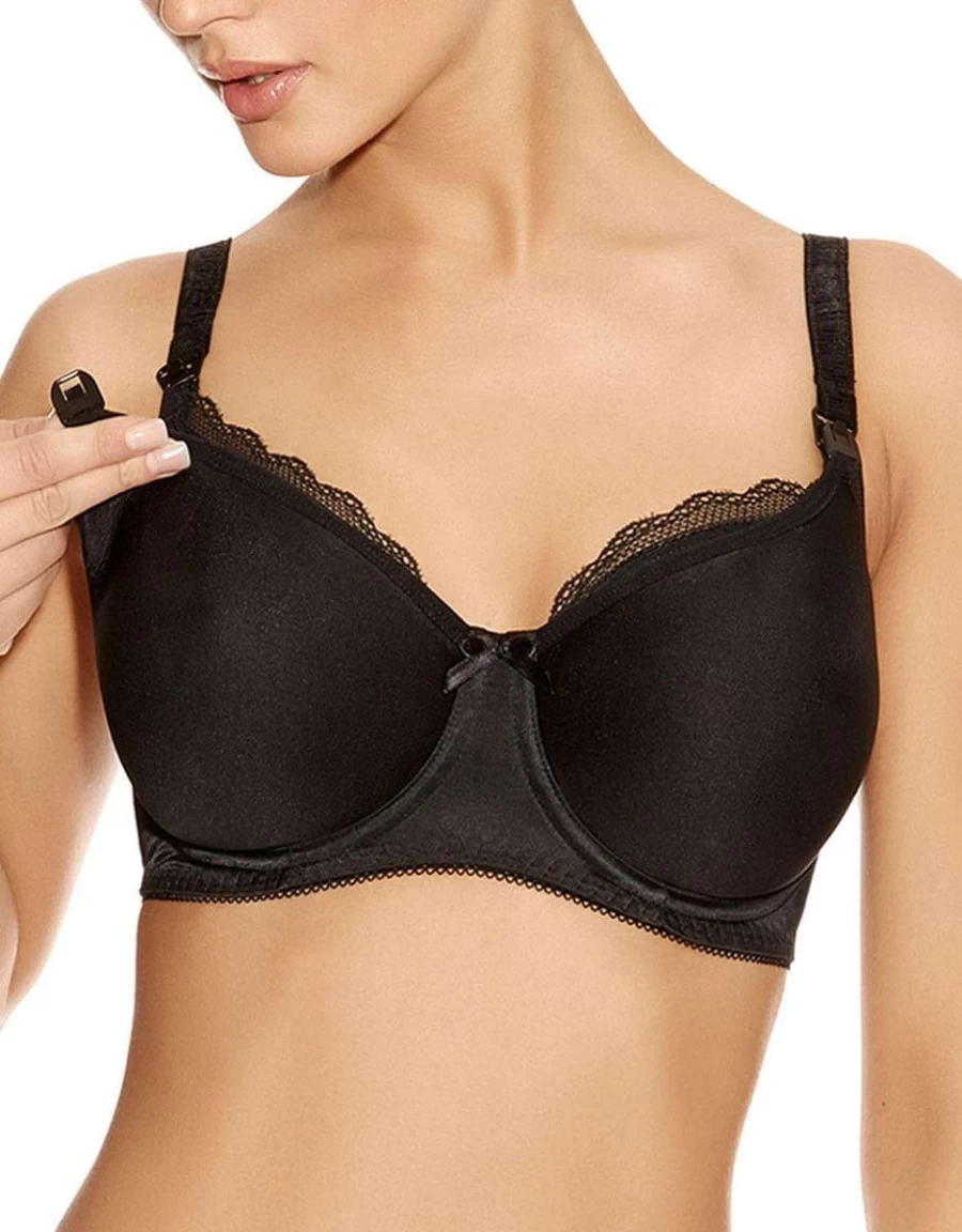 Freya Pure Nursing Bra - Comfortable Maternity & Nursing Bra in Black