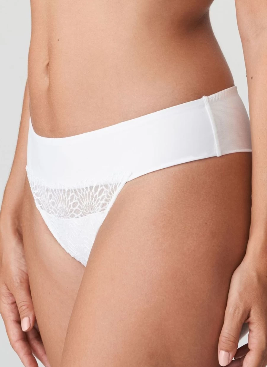 Prima Donna Sophora White Thong - Luxury Women's Underwear