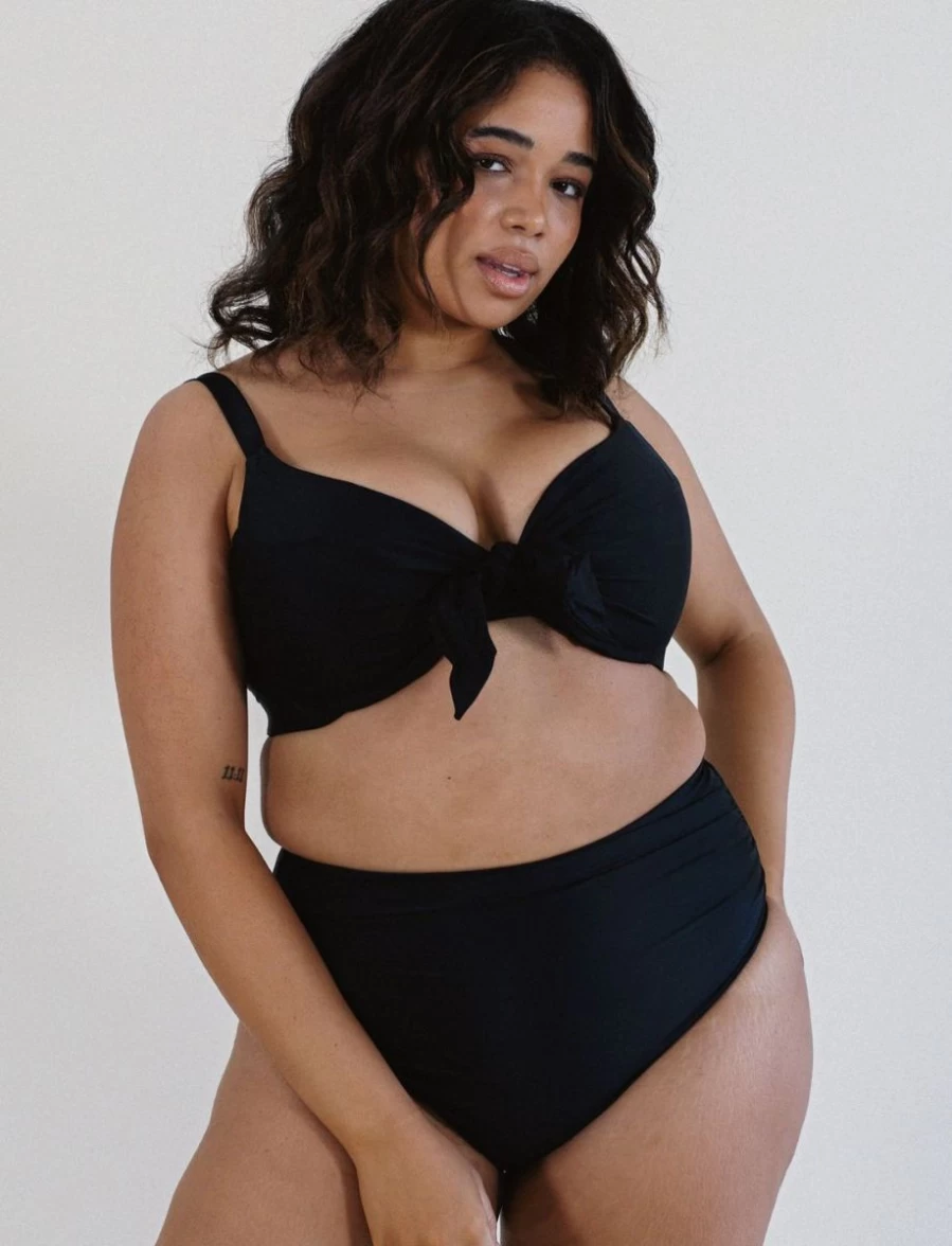 Marvell Lane Emelie Black Bikini Top for Women - Stylish Swimwear