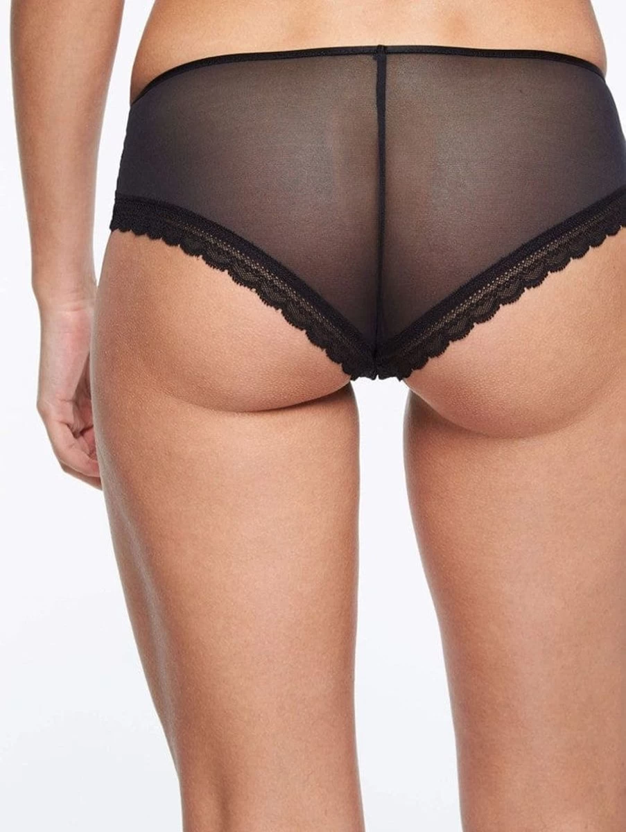 Chantelle Parisian Allure Black Lingerie Shorty - Elegant & Comfortable Design