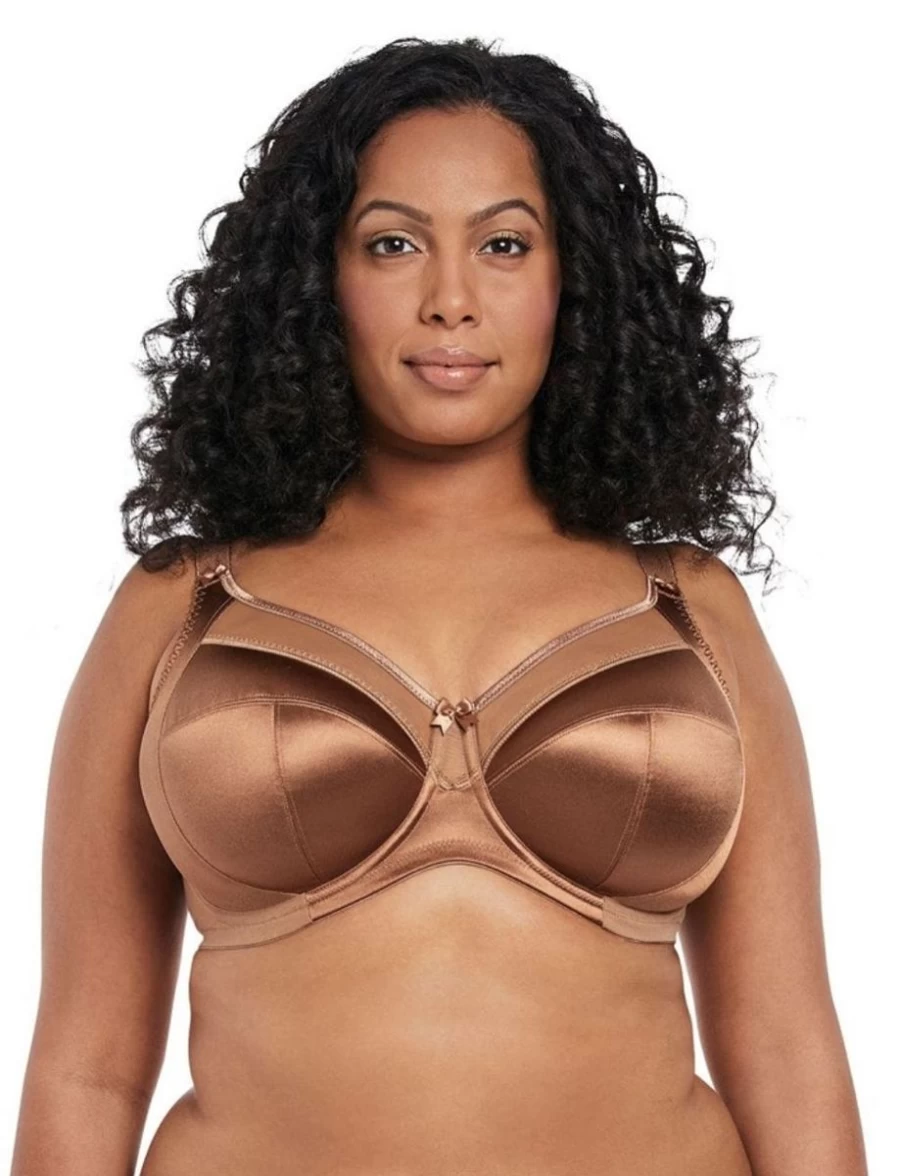 Goddess Keira Full Coverage Bra in Cinnamon | Supportive Plus Size Lingerie by Goddess