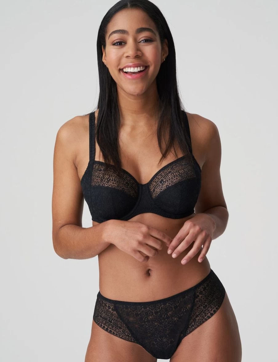 Prima Donna Twist Epirus Full Cup Bra - Black Lace Underwire Supportive lingerie