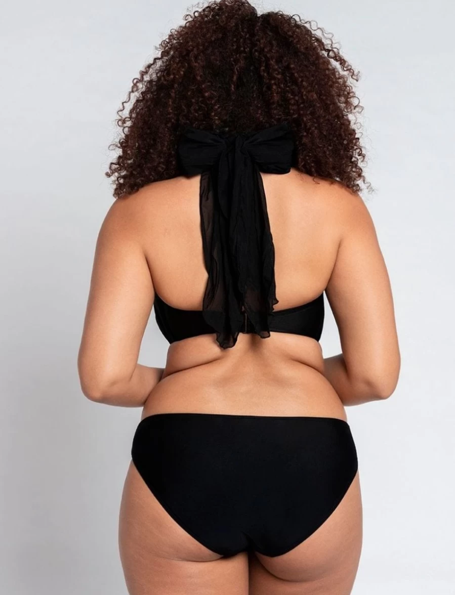 Curvy Kate Wrapsody Bikini Top for Women - Stylish Black Swimwear for Full Coverage