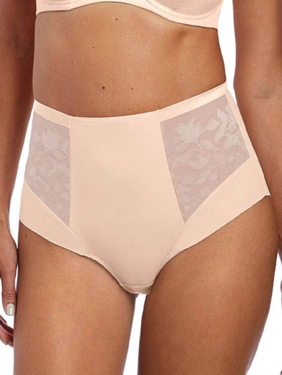 Fantasie Illusion High Waist Brief - Natural Beige Tummy Control Underwear for Women