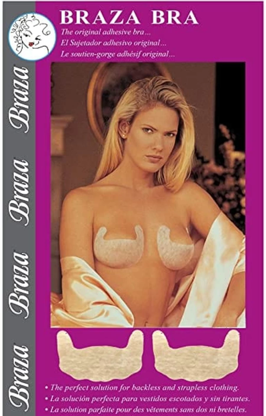 Braza Stick On Bras 5-Pack - Beige Reusable Adhesive Bras for Women
