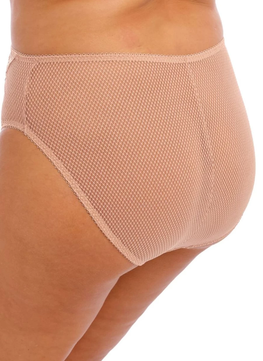 Elomi Charley High Leg Brief in Fawn - Supportive Plus Size Underwear by Elomi