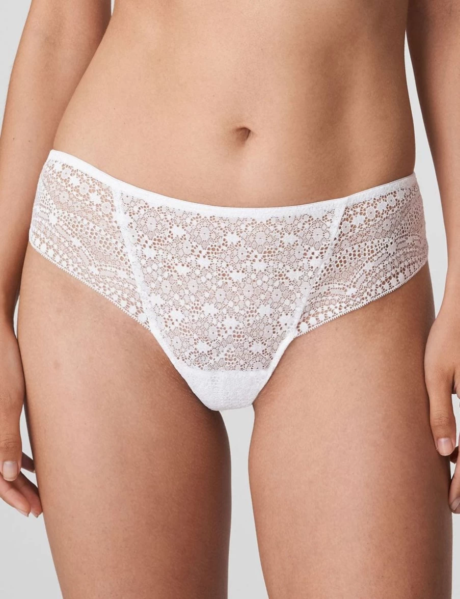 Prima Donna Twist Epirus Thong - White Lace Underwear for Women