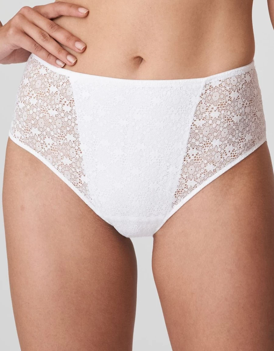 Prima Donna Twist Epirus Women's Full Brief Underwear in White | High-Quality Comfort