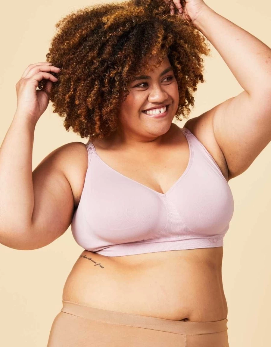Sugar Candy Pink Bralette - Soft Basic Comfort Wireless Bra