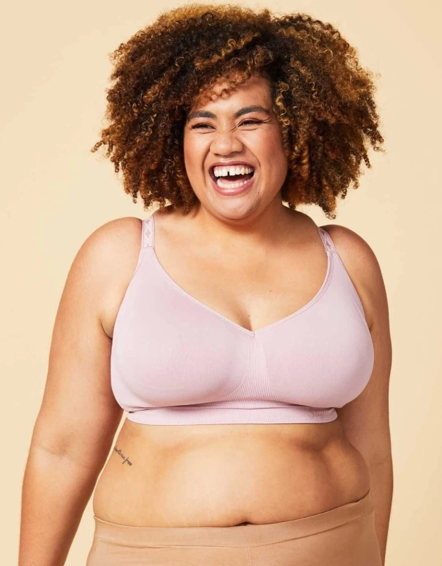Sugar Candy Pink Bralette - Soft Basic Comfort Wireless Bra