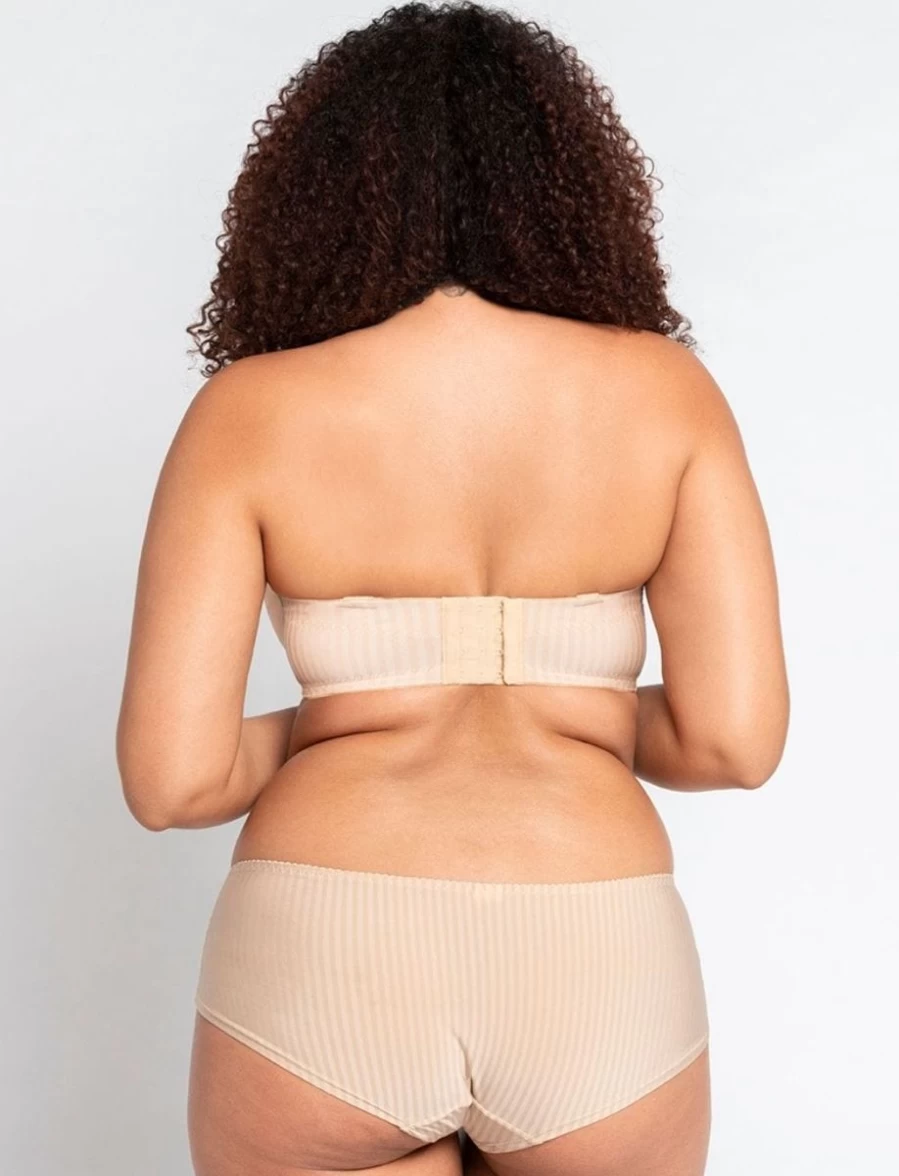 Curvy Kate Luxe Strapless Bra in Biscotti | Full Bust Support | Comfortable T-Shirt Bra
