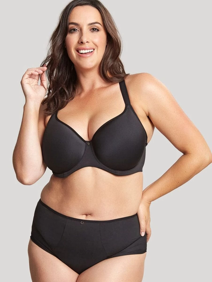 Sculptresse Elegance Noir Spacer T-Shirt Bra - Smoothing Underwire Support for Full Bust