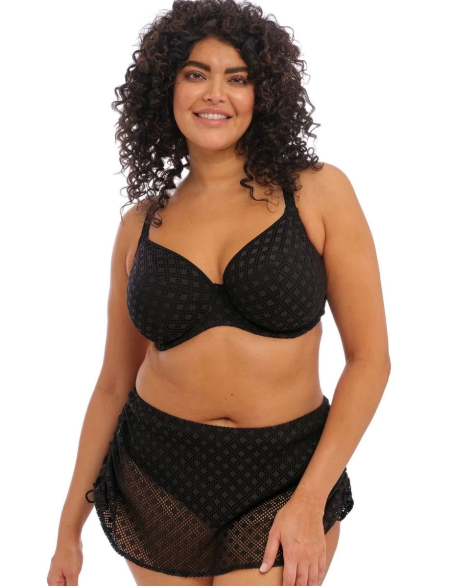 Elomi Bazaruto Underwire Plunge Bikini Top - Black Lingerie for Women