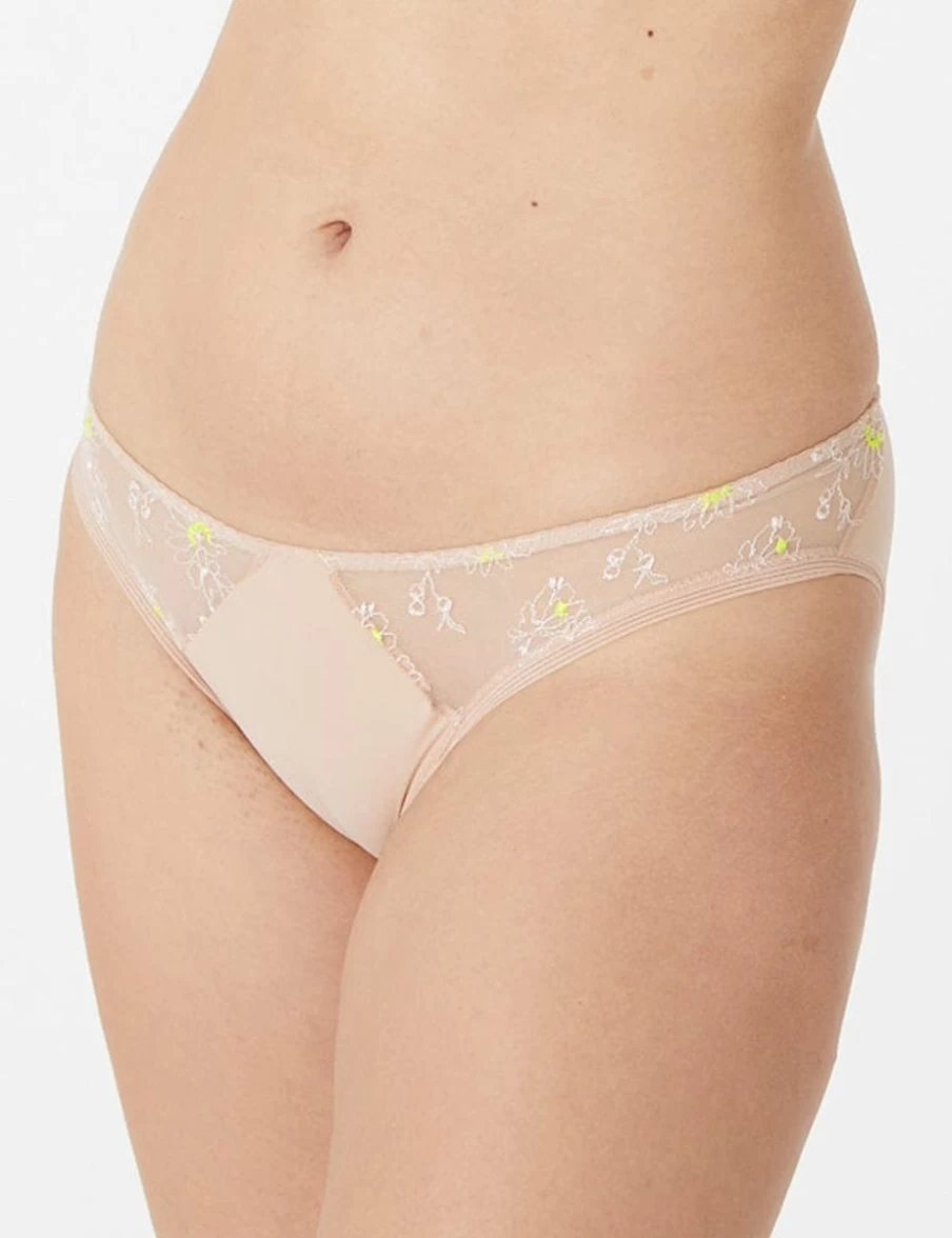 Maison Lejaby Sunflowers Smoky Pink Lace Briefs Women's Underwear