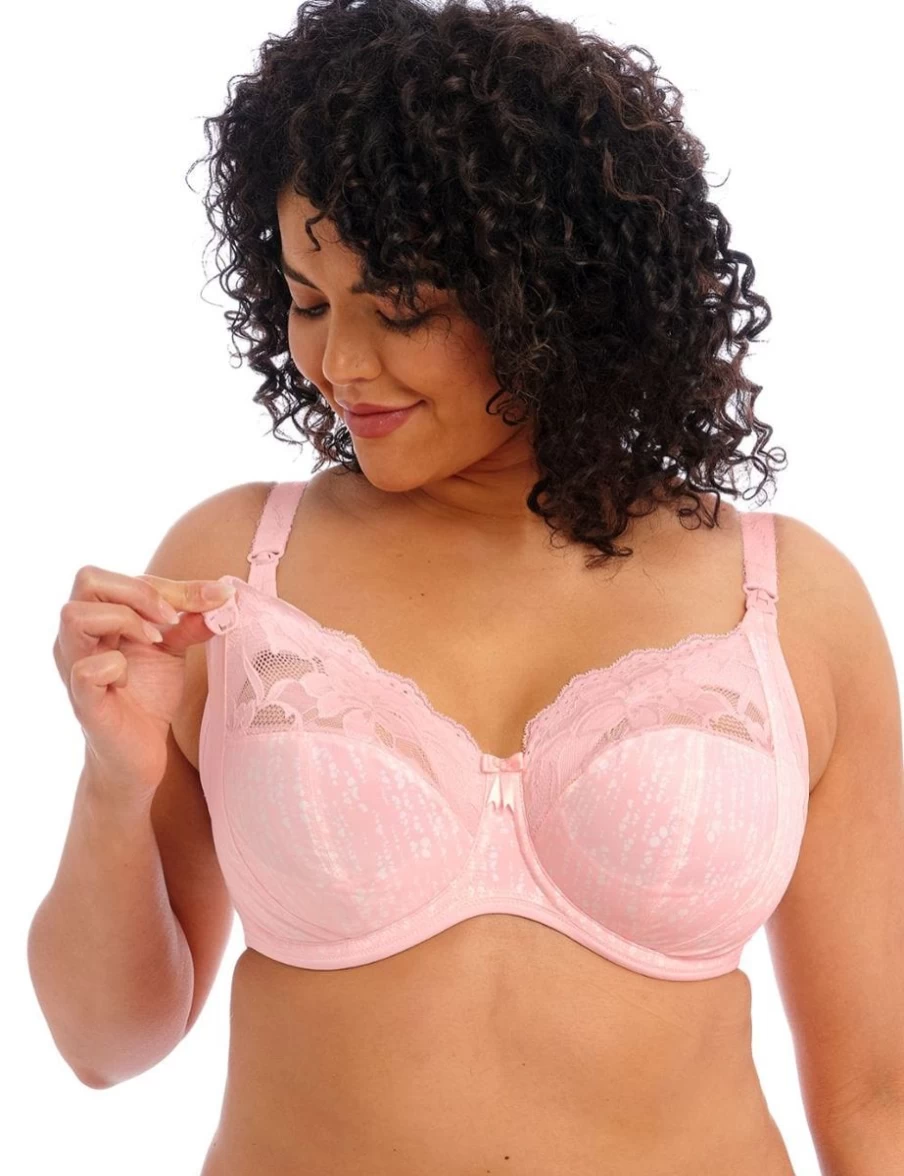 Elomi Molly UW Nursing Bra in Blush - Supportive Full-Coverage Maternity Bra for Breastfeeding