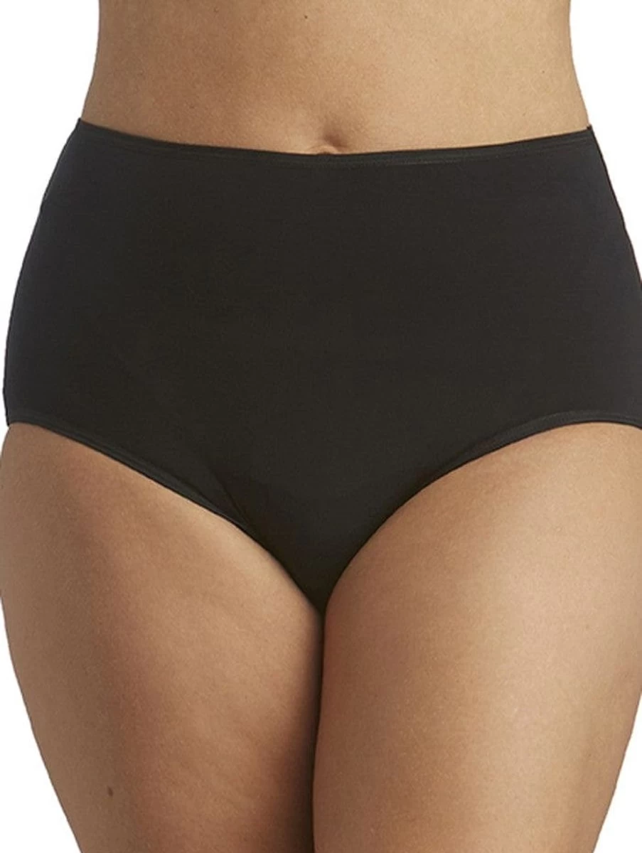 "Tani Women's Full Brief Underwear - Comfortable Black Cotton Panties"