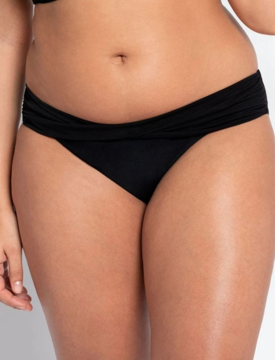 Curvy Kate Wrapsody Black Bikini Briefs for Women - Comfortable High-Waisted Underwear