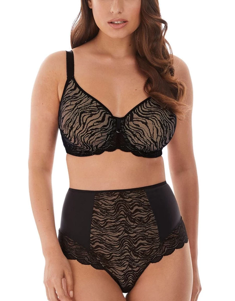Fantasie Impression Underwire Moulded T-Shirt Bra in Black - Smoothing Full Cup Support