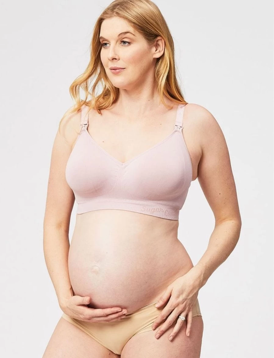 Cake Lingerie Maternity Nursing Bralette with Popping Candy Detail in Pink