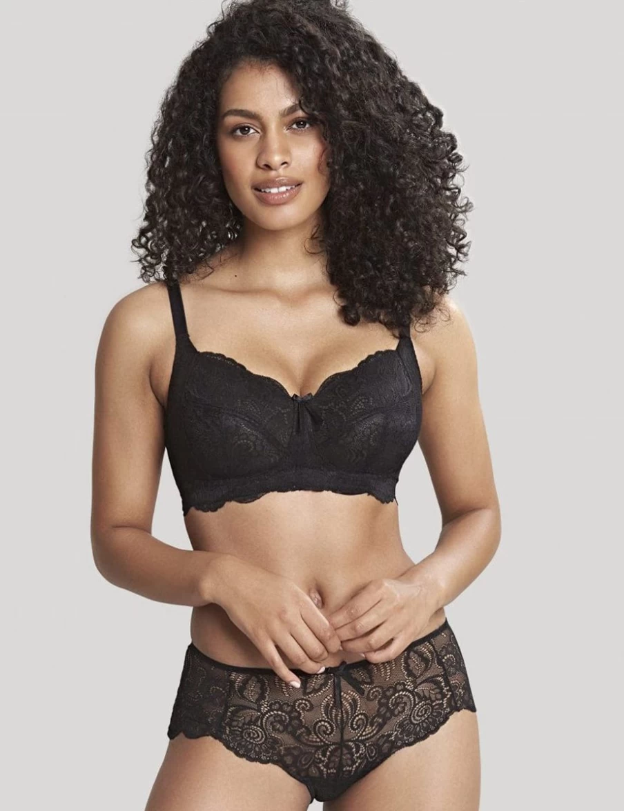 Panache Andorra Wireless Bra in Black - Supportive Comfort Fit Full Cup Bralette