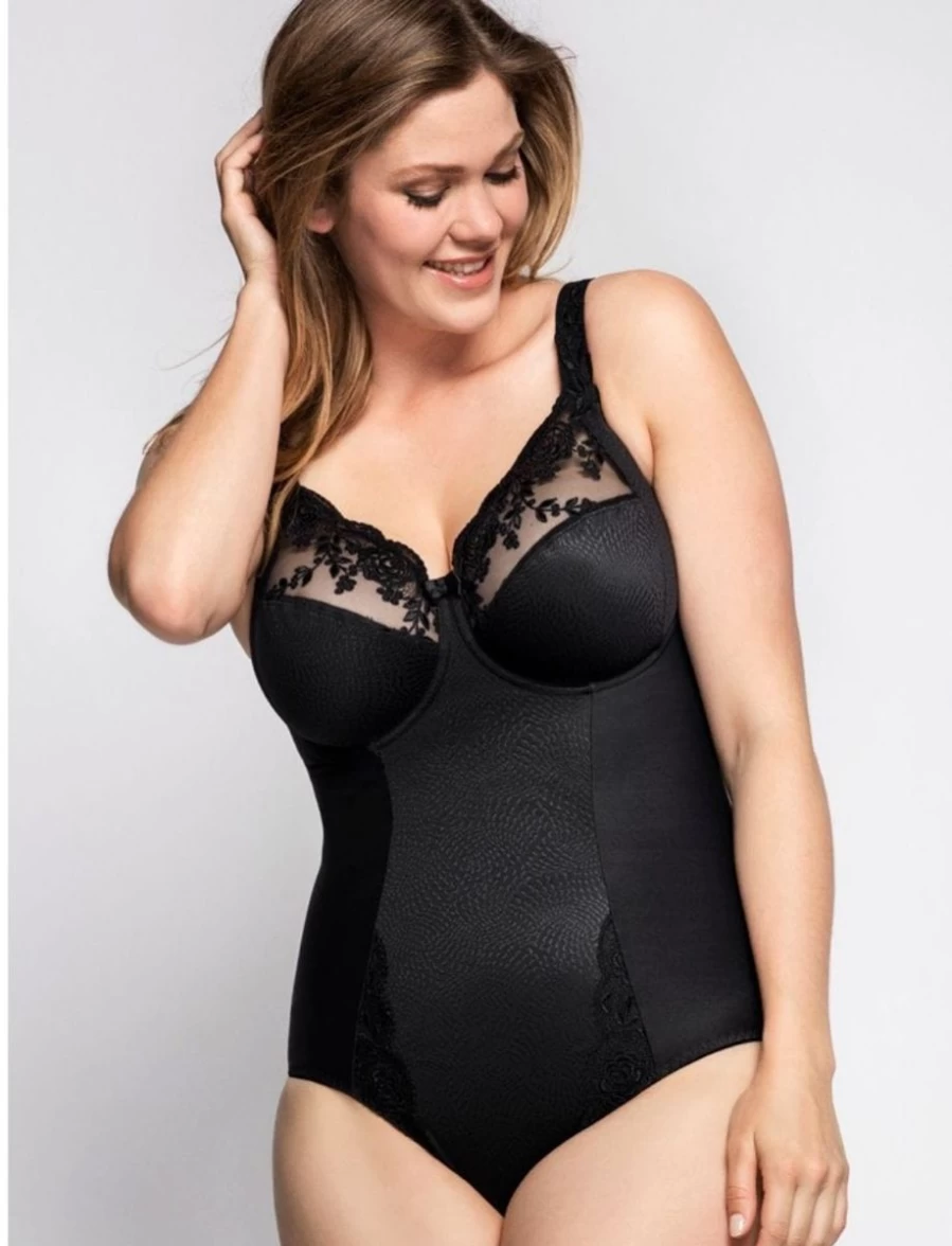 Ulla Ella Black Underwired Bodysuit - Women's Lingerie by Ulla
